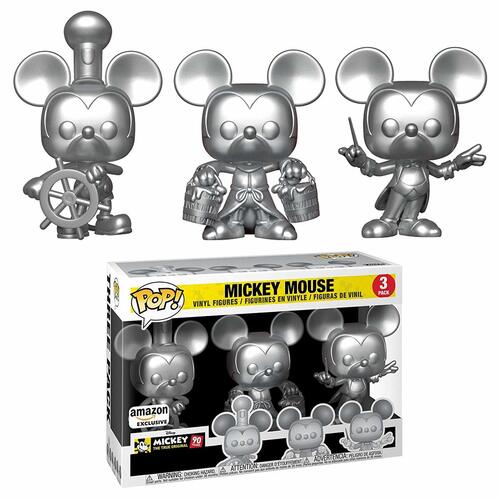 Funko POP! Mickey Mouse 90 Years 3 Pack POP! - Exclusive Import - New, Near Mint Condition