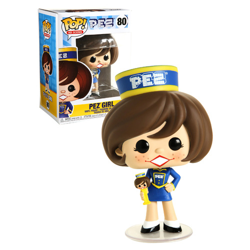 Funko POP! Ad Icons Pez #80 Pez Girl (Blue, Brown Hair) - USA Import - New, Mint Condition