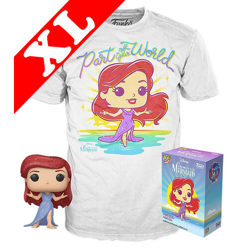 Funko Pop! Tees #564 Disney The Little Mermaid POP! Vinyl & T-Shirt Box Set - Exclusive Target Import - New, Mint [Size: XL]