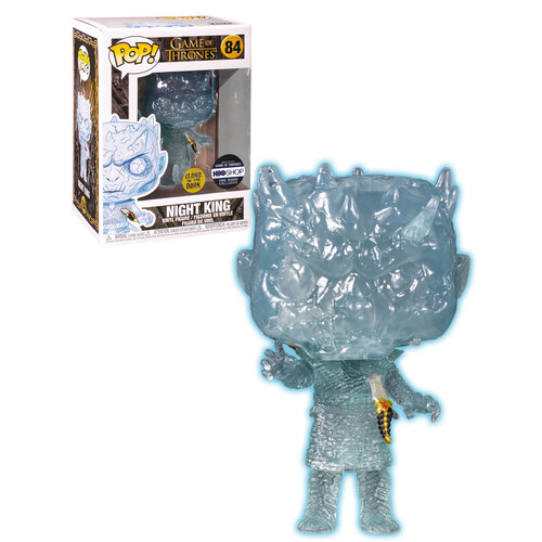 Funko POP! Game Of Thrones #84 Crystal Night King With Dagger (Glow In The Dark) - Limited HBO Exclusive - New, Mint Condition