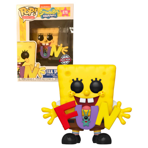 Funko POP! Animation Spongebob Squarepants #679 F.U.N. Spongebob - New, Mint Condition