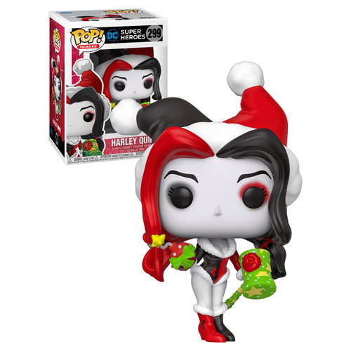 Funko POP! Heroes DC Super Heroes #299 Harley Quinn (With Presents) - New, Mint Condition