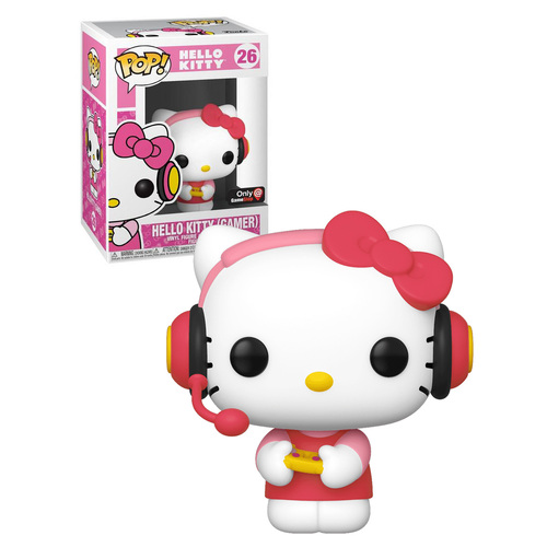 Funko POP! Sanrio #26 Hello Kitty (Gamer) - Limited Gamestop Exclusive Import - New, Mint Condition