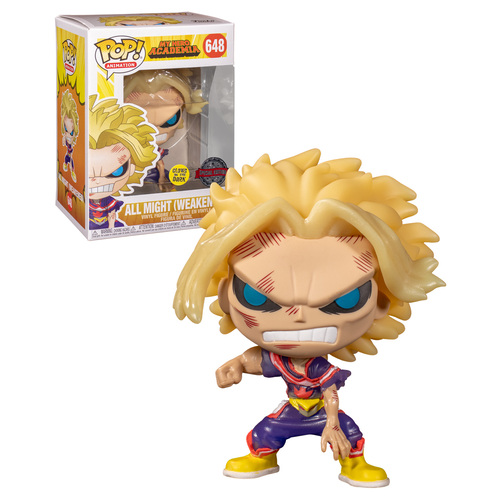 Funko POP! Animation My Hero Academia #648 All Might (Weakened - Glow) - New, Mint Condition
