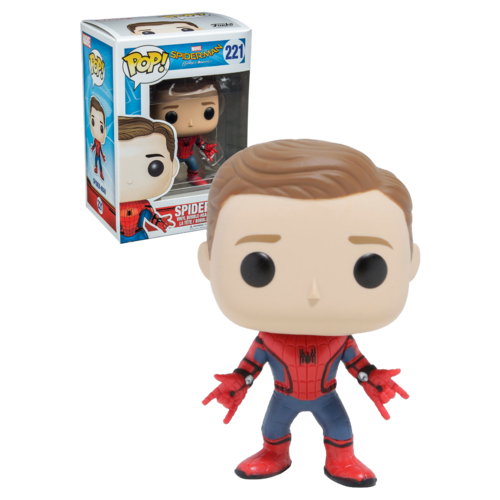 Funko POP! Marvel Spider-Man Homecoming #221 Spider-Man (Unmasked) - New, Mint Condition