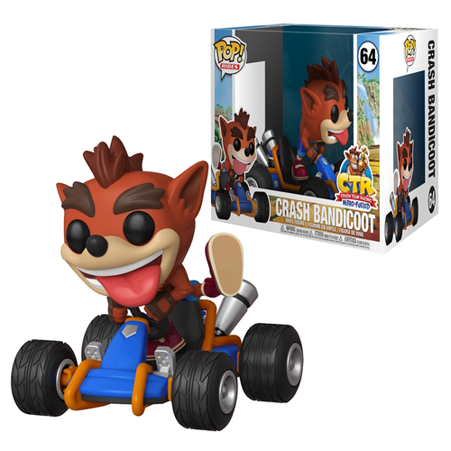 Funko POP! Rides Crash Bandicoot #64 Crash Bandicoot - New, Mint Condition