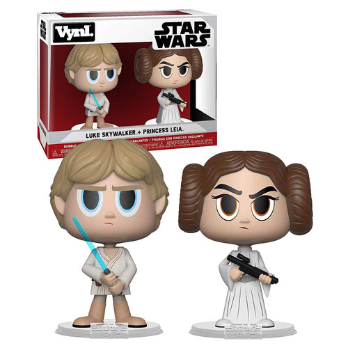 Funko Vynl. Star Wars Two Pack - Luke Skywalker + Princess Leia - New, Mint Condition