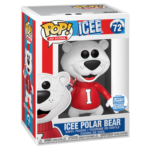 Funko Pop! Ad Icons #72 Icee Polar Bear (Holiday) POP! Vinyl - New, Mint Condition