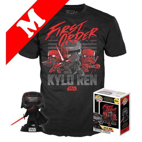 Funko Pop! Tees #308 Star Wars Kylo Ren POP! Vinyl & T-Shirt Box Set - Exclusive Target Import - New, Mint [Size: Medium]