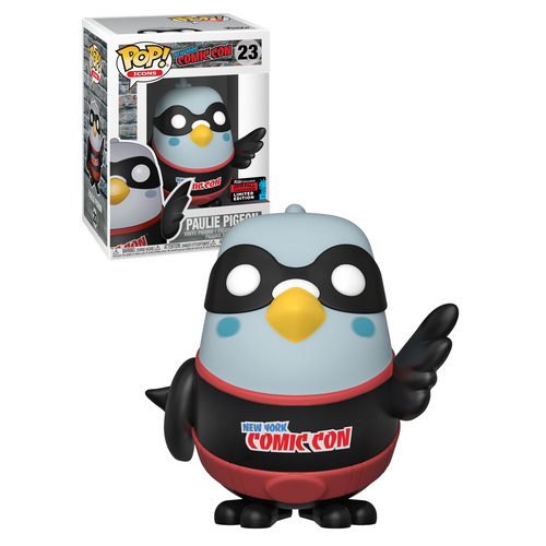 Funko POP! Icons New York Comic Con #23 Paulie Pigeon (Black) - 2019  NYCC Limited Edition - New, Mint Condition