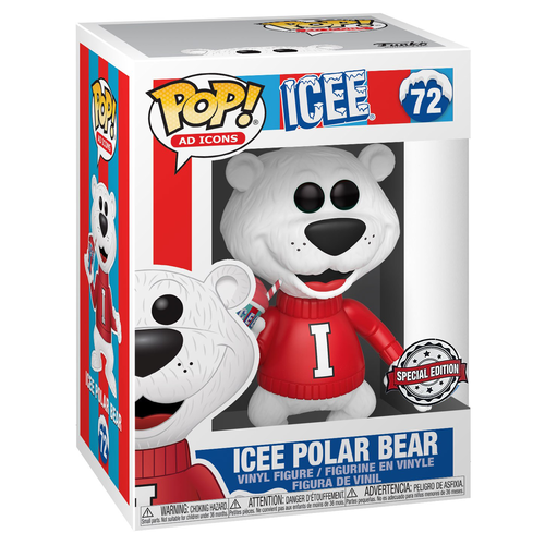 Funko Pop! Ad Icons #72 Icee Polar Bear (Holiday) POP! Vinyl - New ...