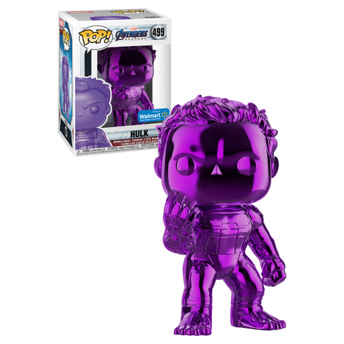 Funko POP! Marvel Avengers: Endgame #499 Hulk (Purple Chrome) - Limited Walmart Exclusive - New, Mint Condition