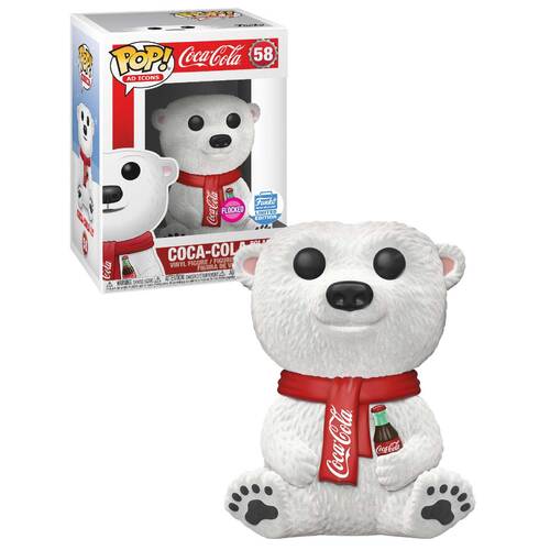 flocked coca cola bear funko pop