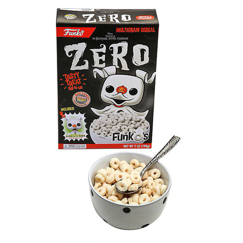 Funko The Nightmare Before Christmas 'Zero' FunkO's Cereal With Pocket Pop! - BoxLunch Exclusive Import - New, Mint Condition