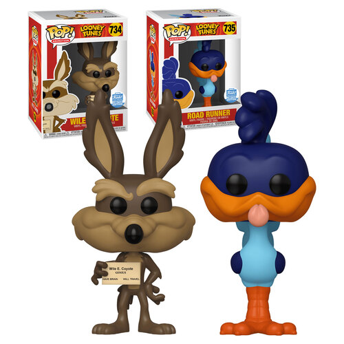 Funko POP! Looney Tunes - Road Runner & Wile E. Coyote - Limited Funko Shop Exclusive - New, Mint Condition