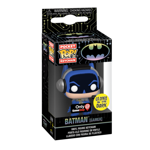 Funko Pocket POP! DC Batman (Glow) Limited Gamestop Edition Keychain - New, Mint Condition