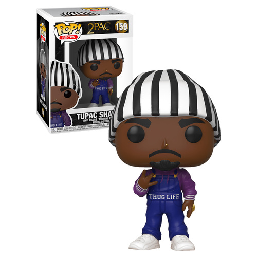 Funko POP! Rocks 2PAC #159 Tupac Shakur (In Overalls) - New, Mint Condition