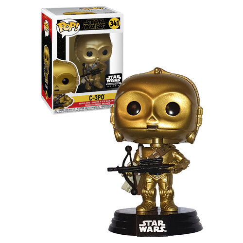 Funko POP! Star Wars #341 C-3P0 (With Crossbow) - Smugglers Bounty Exclusive - New, Mint Condition