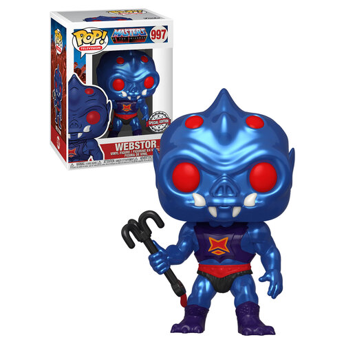 Funko POP! Television Masters Of The Universe #997 Webstor (Metalllic) - New, Mint Condition