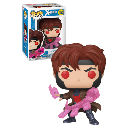 Funko POP! Marvel X-Men #553 Gambit With Cards (Translucent Glows In The Dark) - New, Mint Condition