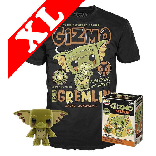 Funko Pop! Tees #04 Gremlins Gizmo As Gremlin POP! Vinyl & T-Shirt Box Set - Exclusive FYE Import - New, Mint [Size: XL]
