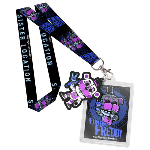 Funko Premium Lanyard - Five Nights At Freddy's Sister Location - Funtime Freddy- New, Mint Condition