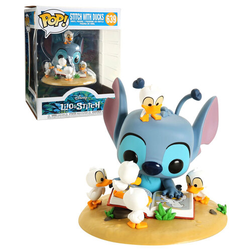 Funko POP! Deluxe Disney Lilo And Stitch #639 Stitch With Ducks - New, Mint Condition