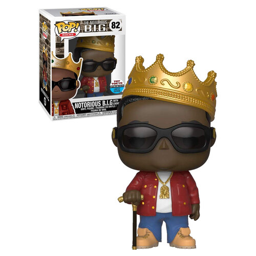 Funko POP! Rocks #82 The Notorious B.I.G With Crown - 2018 NYCC TOY TOKYO Edition - New, Mint Condition