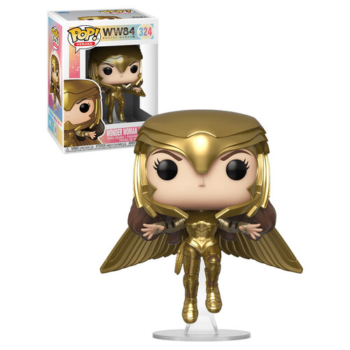 Funko Pop! Heroes WW84 #324 Wonder Woman (Golden Armour Flying) POP! Vinyl - New, Mint Condition
