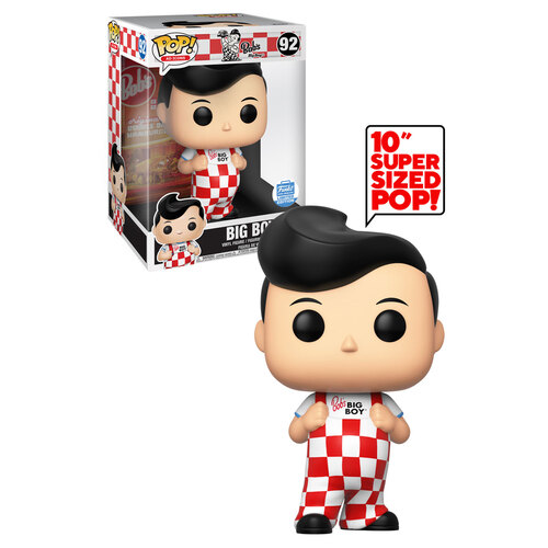 Funko POP! Ad Icons Bob's Big Boy #92 Big Boy - 10" Super Sized Pop - Funko Shop Exclusive Import - New, Near Mint