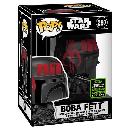 Star Wars Boba Fett Futura 297 ECCC 2020 Exclusive Convention Sticker Funko POP 