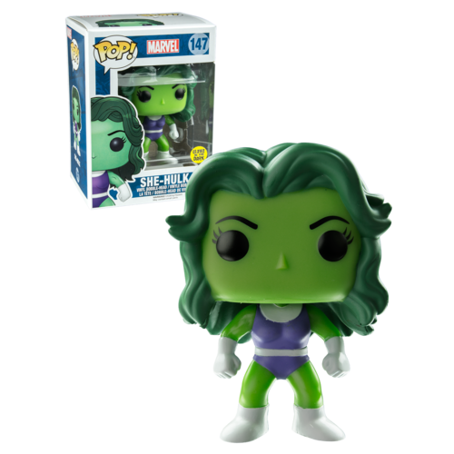 Funko POP! Marvel Comics #147 She-Hulk (Glows In The Dark) - New, Mint Condition