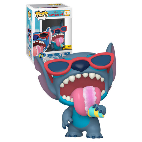 Funko POP! Disney Lilo And Stitch #636 Summer Stitch (Scented) - Limited Hot Topic Exclusive - New, Mint Condition