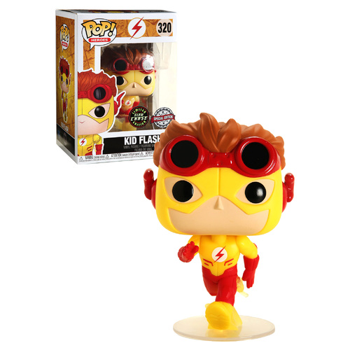 Funko POP! Heroes Young Justice #320 Kid Flash - Limited Glow Chase Edition - New, Mint Condition