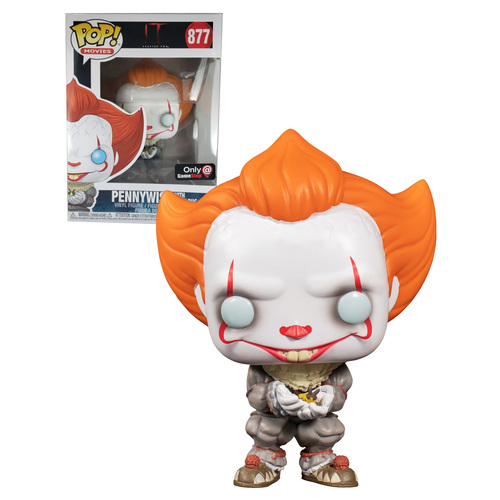 Funko POP! Movies IT #877 Pennywise (With Glow Bug) - Limited Gamestop Exclusive - New, Mint Condition