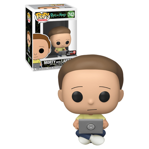 Funko POP! Animation Rick And Morty #742 Morty With Laptop - Gamestop Exclusive Import - New, Mint Condition