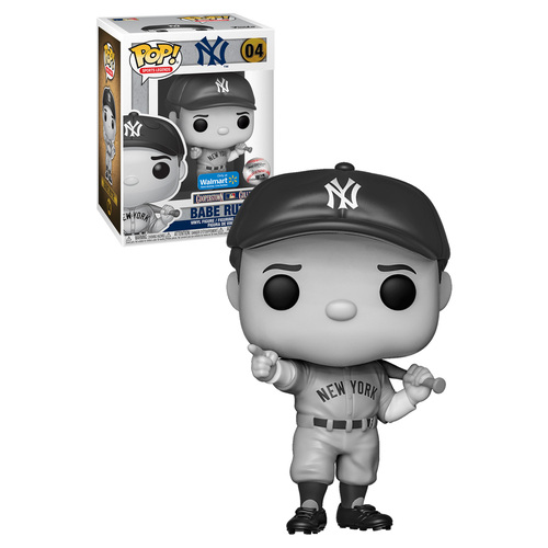 Funko POP! Sports Legends #04 Babe Ruth (Black & White) - Limited Walmart Exclusive - New, Mint Condition