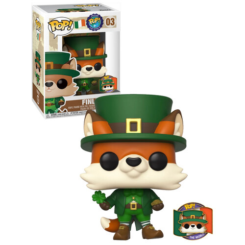 Funko POP! Around The World #03 Finley (With Pin) - Funko Shop Limited Exclusive - New, Mint Condition