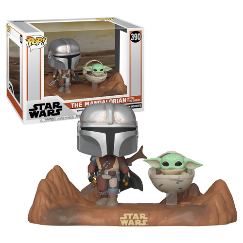 Funko POP! Star Wars TV Moments #390 The Mandalorian With The Child (aka Baby Yoda) - New, Mint Condition