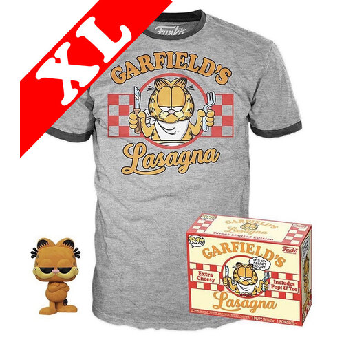 Funko Pop! Tees #20 Comics POP! Vinyl & T-Shirt Box Set - Garfield (Flocked) Import - New, Mint [Size: XL]