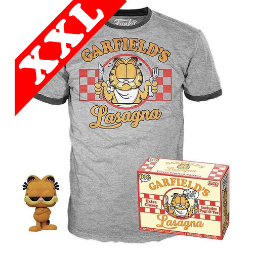 Funko Pop! Tees #20 Comics POP! Vinyl & T-Shirt Box Set - Garfield (Flocked) Import - New, Mint [Size: XXL]