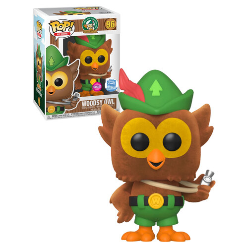 Funko POP! Ad Icons #86 Woodsy Owl (Flocked) - Limited Funko Shop Exclusive - New, Mint Condition