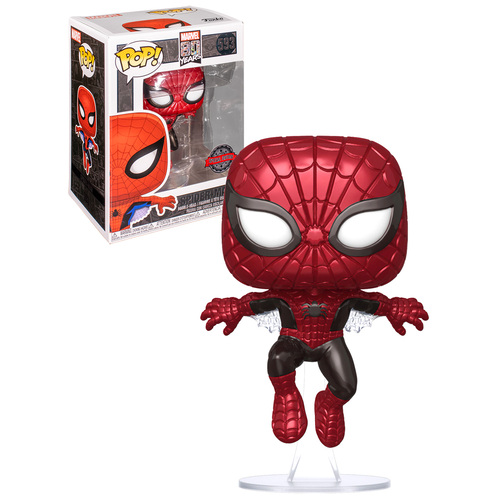 Funko POP! Marvel 80 Years #593 Spider-Man (Metallic) - New, Mint Condition