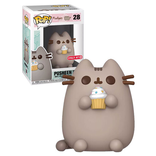 Funko POP! Sanrio Pusheen #28 Pusheen (With Cupcake) - Target Limited Exclusive - New, Mint Condition