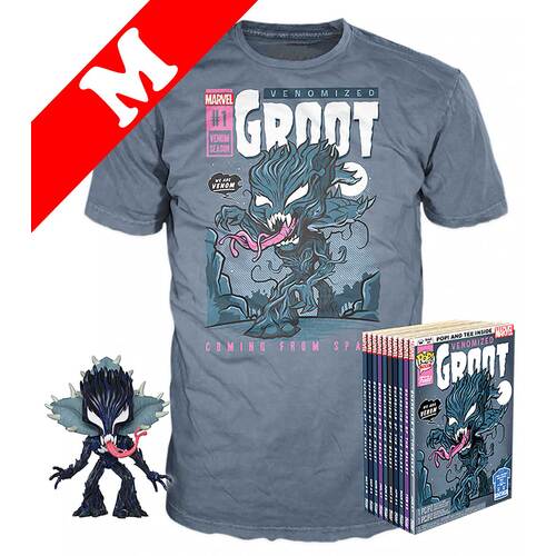 Funko Pop! Tees #511 Marvel Venom POP! Vinyl & T-Shirt Box Set - Venomized Groot (Glows In The Dark) Import - New, Mint [Size: Medium]