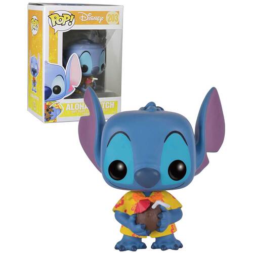 Funko POP! Disney Lilo And Stitch #203 Aloha Stitch - New, Mint Condition