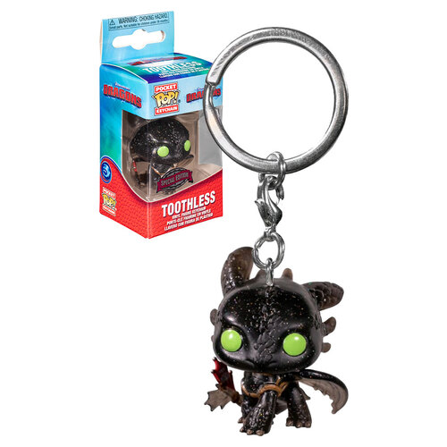 Funko POCKET POP! Keychain Dreamworks Dragons - Toothless (Diamond Collection) - New, Mint Condition