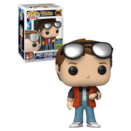 Funko POP! Back To The Future #965 Marty Checking Watch 2020 San Diego Comic Con (SDCC) Limited Edition - New, Mint Condition