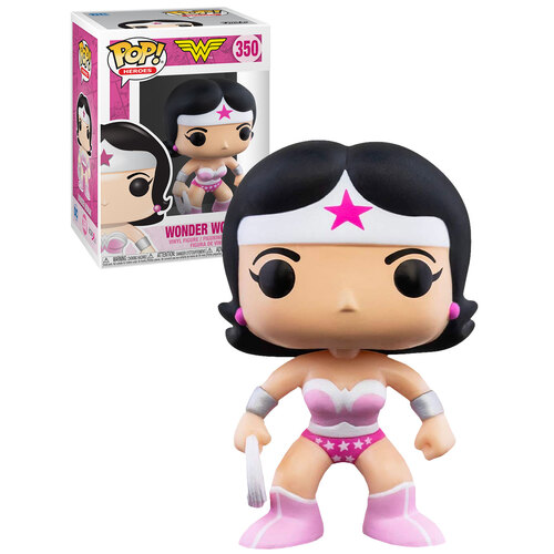 Funko POP! Heroes #350 Breast Cancer Awareness Wonder Woman - New, Mint Condition