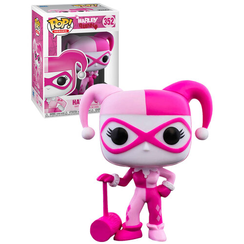 Funko POP! Heroes #352 Breast Cancer Awareness Harley Quinn - New, Mint Condition